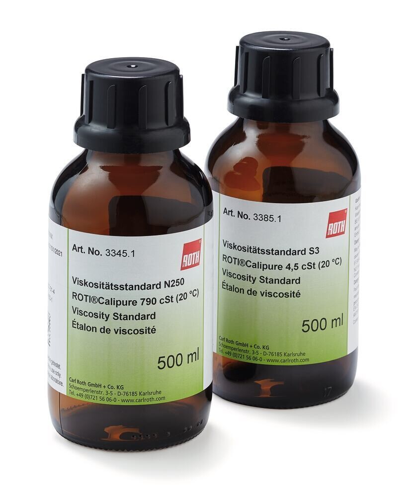 Estándar de viscosidad S8000, ROTI®Calipure, 41000 cSt (20 °C), 500 ml, envase de vidrio