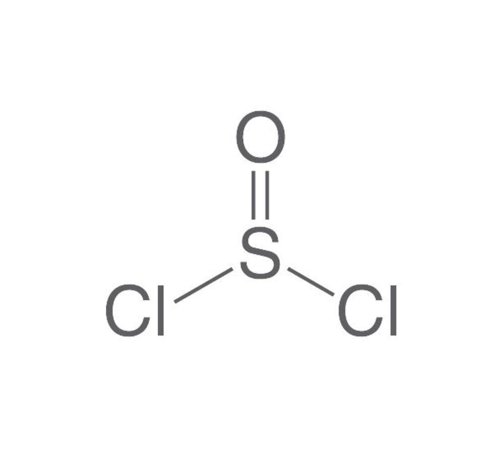 Thionyl chloride, min. 98%, for synthesis, 100 ml, glass packaging