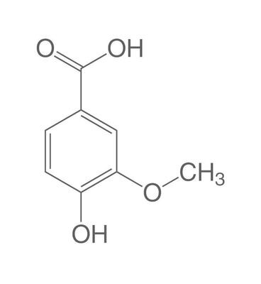 Vanillic acid, min. 98%, 10 g, plastic packaging.
