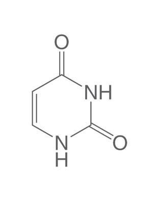 Uracil, min. 98%, for biochemistry, 25 g, plastic packaging.