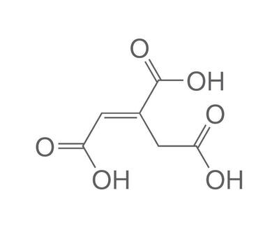 acido trans-aconitico, minimo 98,0%, 10 g, confezione in plastica.
