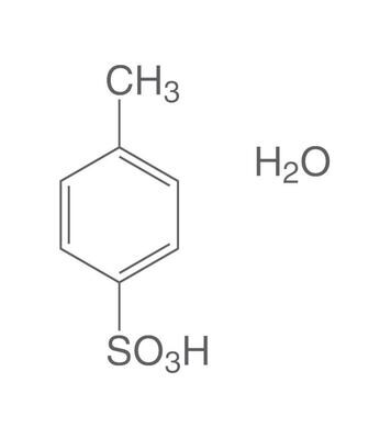 Toluene-4-sulfonic acid monohydrate, min. 98%, for synthesis, 1 kg, plastic packaging.
