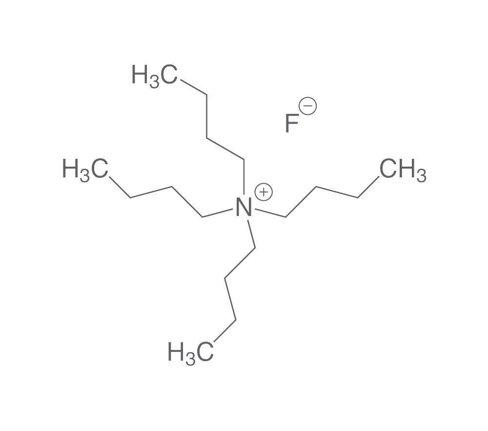 Tetrabutylammonium fluoride, 1 mol/l in THF, stab., 250 ml, glass packaging