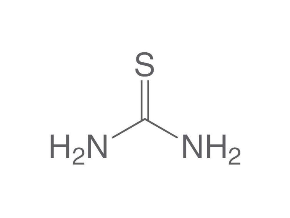 Thiourea, min. 99%, purest, 500 g, plastic packaging.