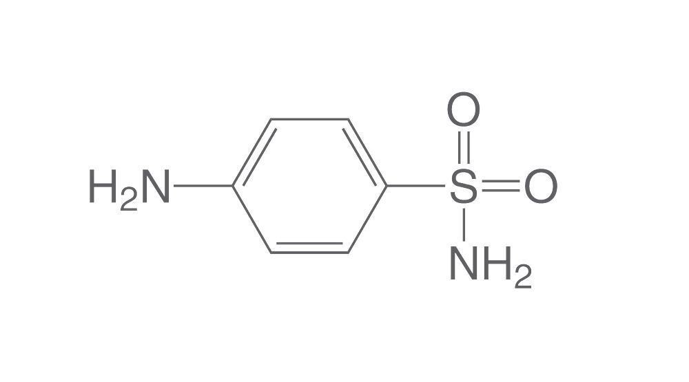 Sulfanilamide, min. 99%, for biochemistry, 100 g, plastic packaging.