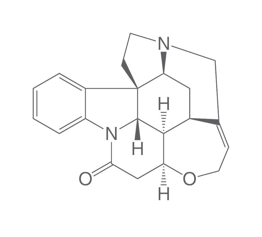 Strychnine, ROTICHROM® CHR, 10 g, plastic packaging.