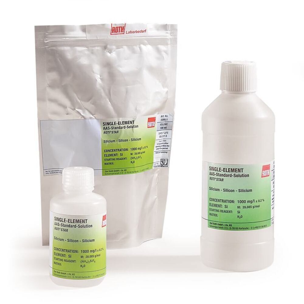 Silver AAS standard solution, ROTI®Star, 100 ml, HDPE