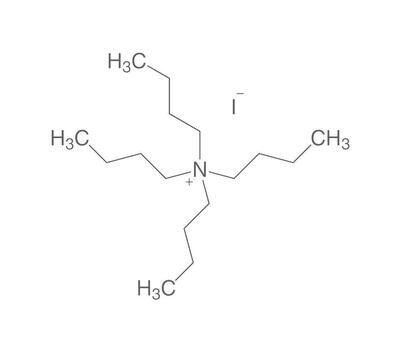 Yoduro de tetrabutilamonio (TBAI), mínimo 99 %, pa, 25 g, envase de plástico.