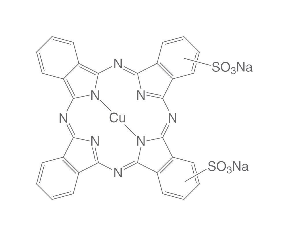 Solvent blue 38 (CI 74180), for microscopy, 5 g, glass packaging