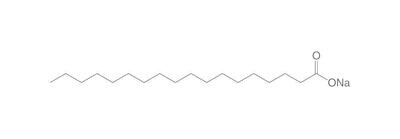 Sel de sodium de l&#39;acide stéarique, min 88%, pour la biochimie, 1 kg, emballage plastique.