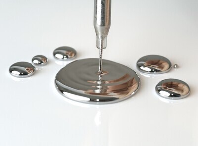 Mercurio Min 99.999% 100g Envases de vidrio
