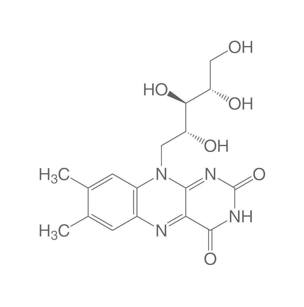 Riboflavin, min. 97%, Ph.Eur., for biochemistry, 25 g, plastic packaging.