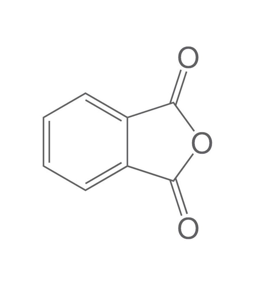Phthalic anhydride, min. 98%, for synthesis, 250 g, plastic packaging.
