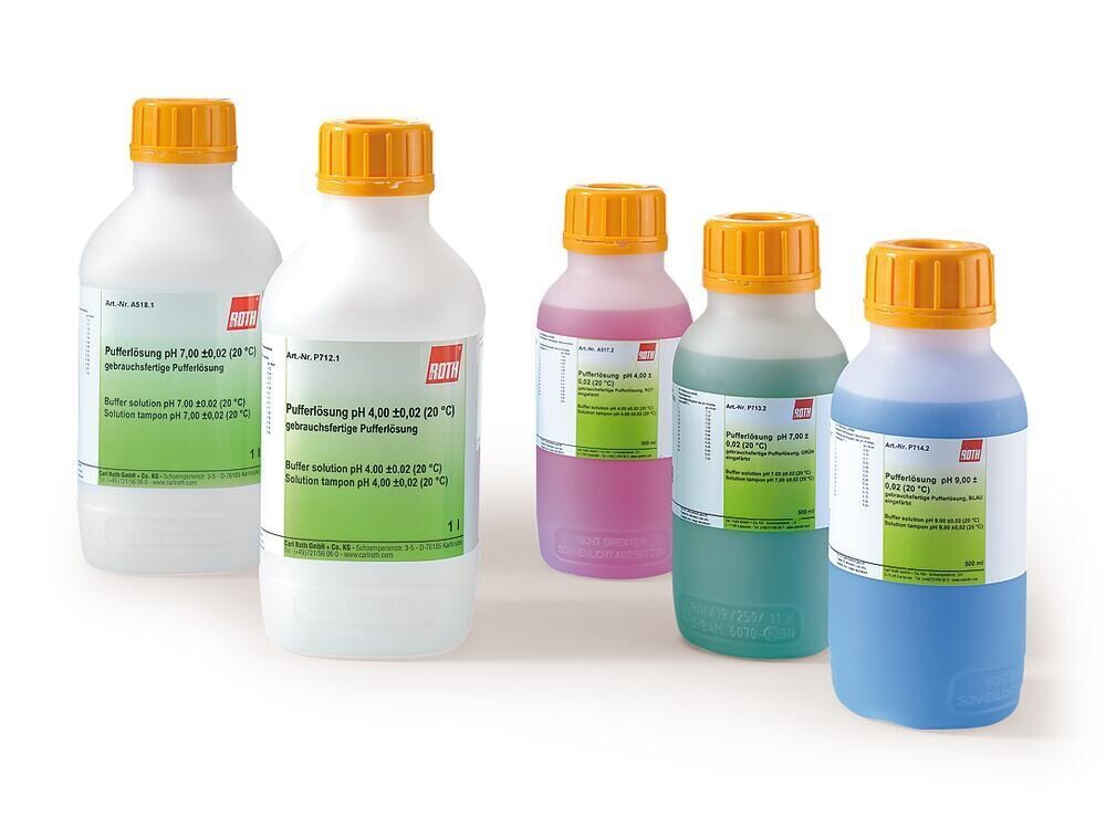 Buffer solution pH 7.413 ±0.02 (25°C), ROTI®Calipure ready to use, 500 ml