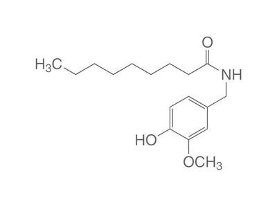Vanillylamide d&#39;acide pélargonique, min 97 %, 50 g, emballage en verre