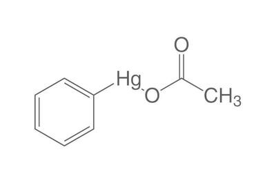 Phenylquecksilberacetat, min. 98%, reinst, 50 g, Glasverpackung