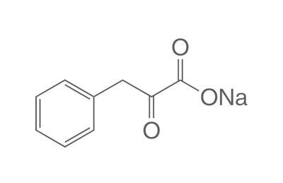 Acido fenilpiruvico, sale sodico, minimo 98%, 5 g, confezione in vetro