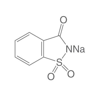 o-Benzoic acid sulfimide sodium salt, min. 99%, Ph.Eur., 1 kg, plastic packaging.