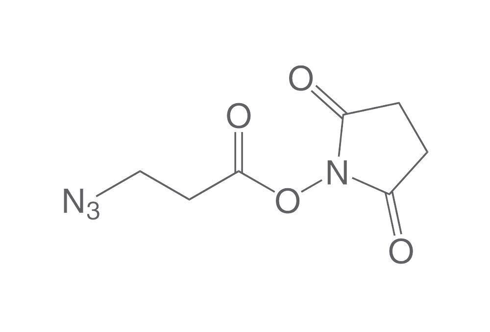 NHS C3 azides, ≥95%, 10 mg, plastic packaging.