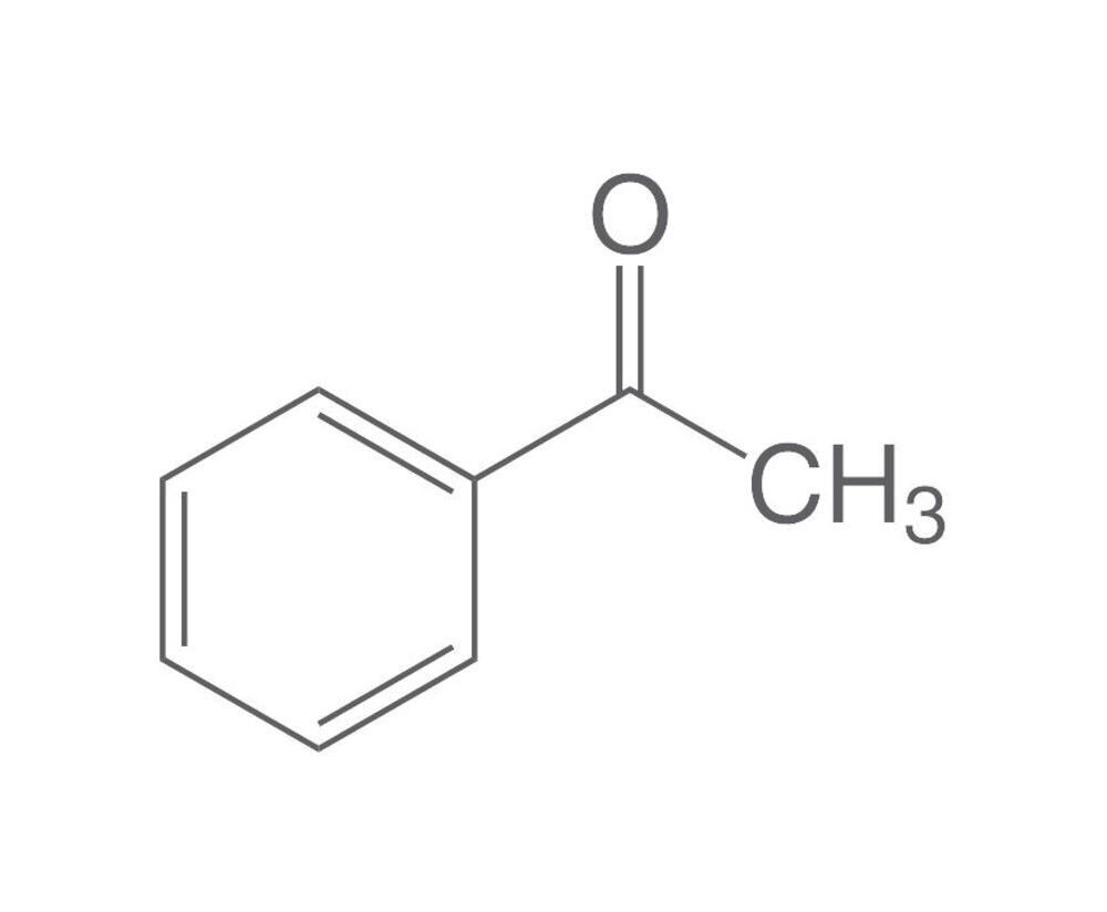 Acetofenona, mínimo 98%, para síntesis, 1L, envase de vidrio