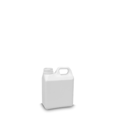 1 Liter Kanisterflasche - weiß - RD 40 Gewinde