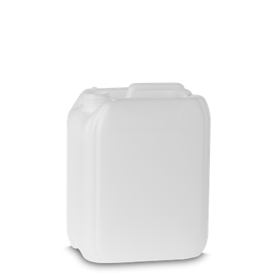 Bidón plástico 10 litros HDPE natural RD 45 rectangular