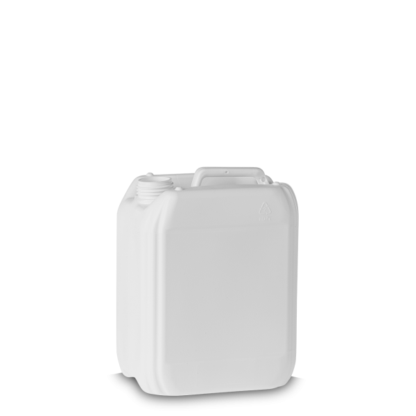 5 litre plastic canister HDPE white RD 45 rectangular