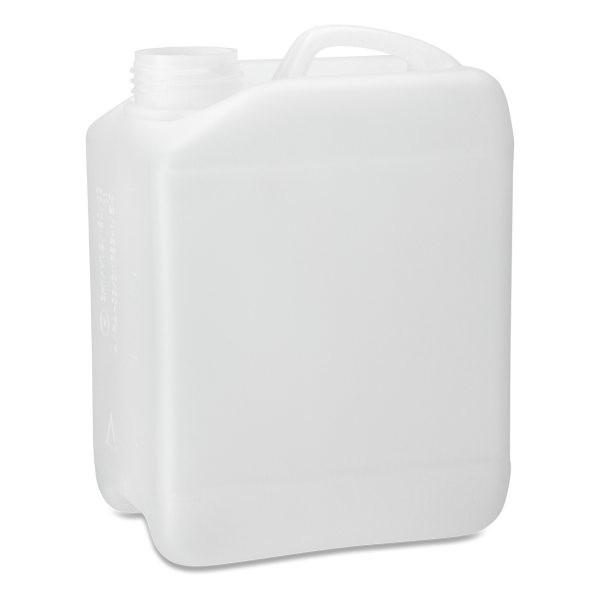 2 litre plastic canister HDPE natural RD 45 rectangular
