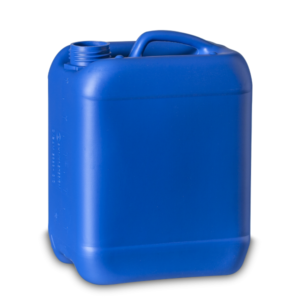 5 litre plastic canister HDPE blue RD 45 rectangular