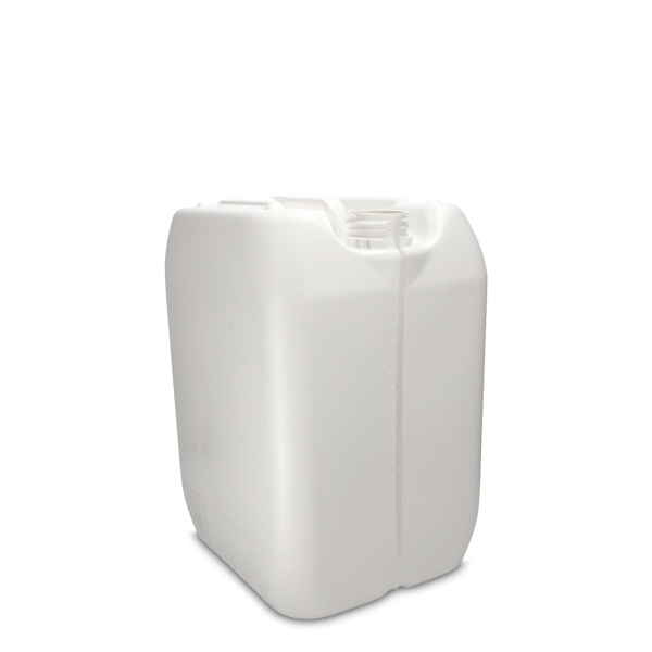 Tanica in plastica da 20 litri HDPE bianca RD 61 rettangolare