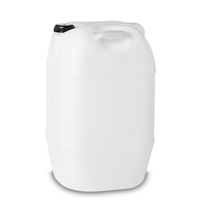 60 litre plastic canister HDPE natural RD 71 rectangular