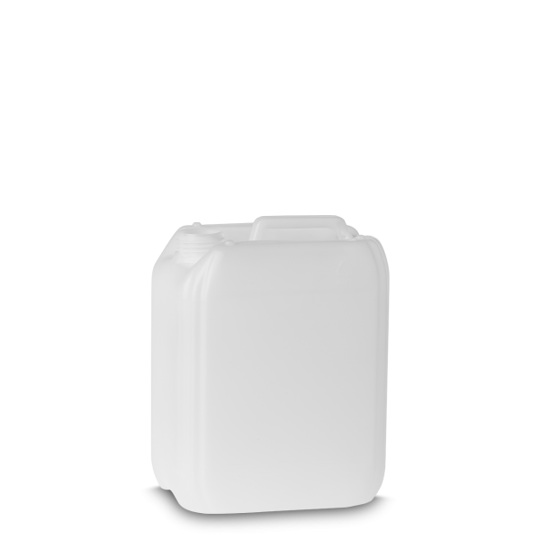 5 litre plastic canister HDPE natural RD 45 rectangular - weight 175g