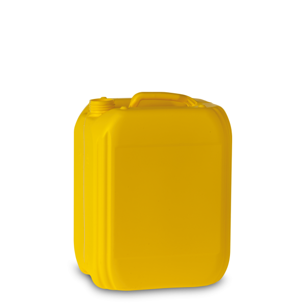 10 litre plastic canister HDPE yellow RD 45 rectangular