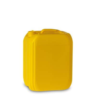 10 litre plastic canister HDPE yellow RD 45 rectangular