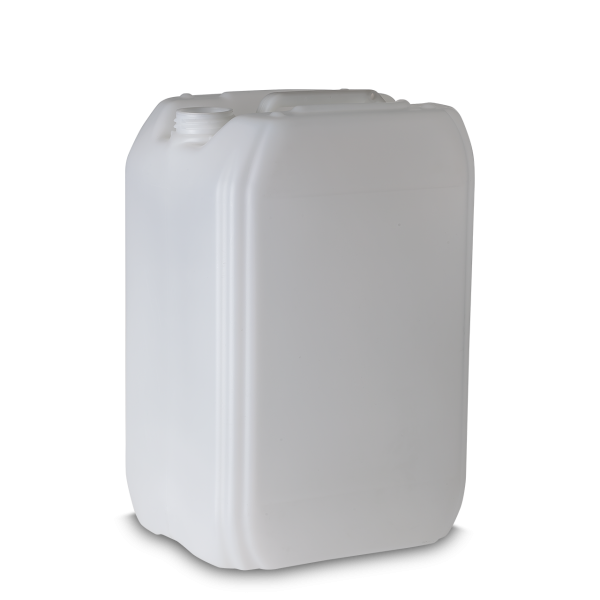 25 litre plastic canister HDPE natural RD 61 rectangular - weight 850g