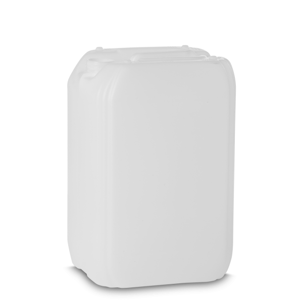 25 litre plastic canister HDPE natural RD 61 rectangular - weight 1000g