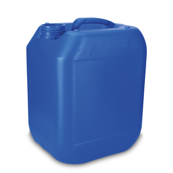 10 litre plastic canister HDPE blue RD 51 rectangular