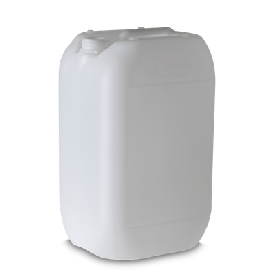 30 litre plastic canister HDPE natural RD 61 rectangular - weight 1050g