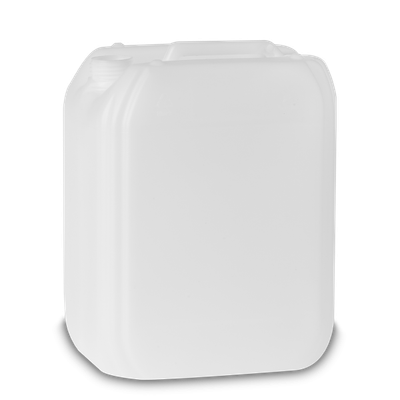 Tanica in plastica da 10 litri HDPE naturale RD 45 rettangolare