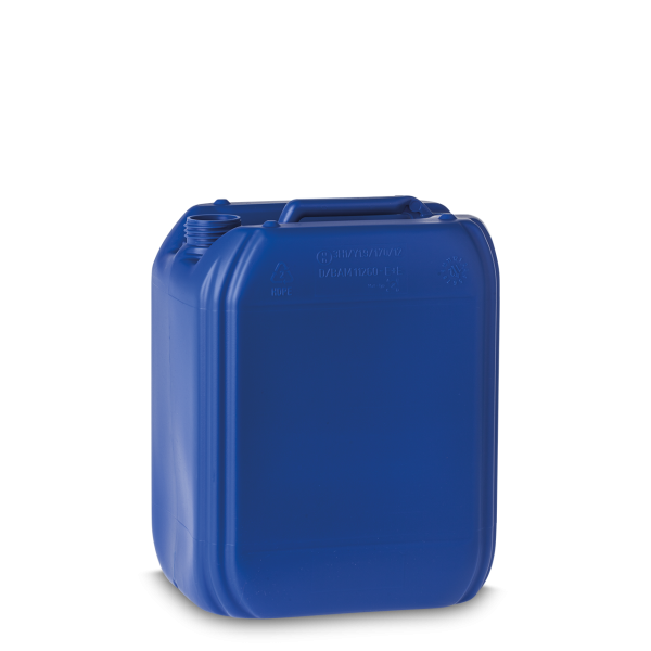 10 litre plastic canister HDPE blue RD 45 rectangular