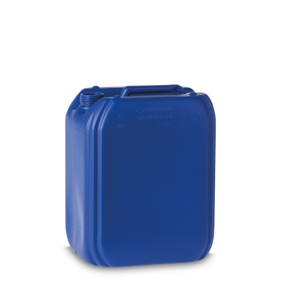 Tanica in plastica HDPE blu da 10 litri RD 45 rettangolare