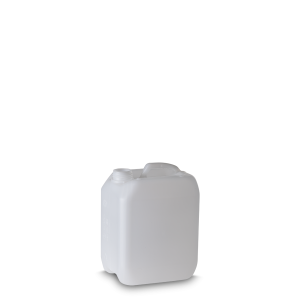 2.5 litre plastic canister HDPE natural RD 45 rectangular - weight 130g