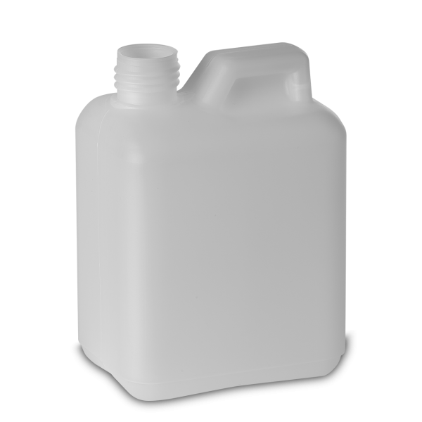 500 ml canister bottle HDPE natural RD 25 rectangular
