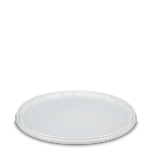 Lid for 17 &amp; 20 liter buckets - PP - white - round