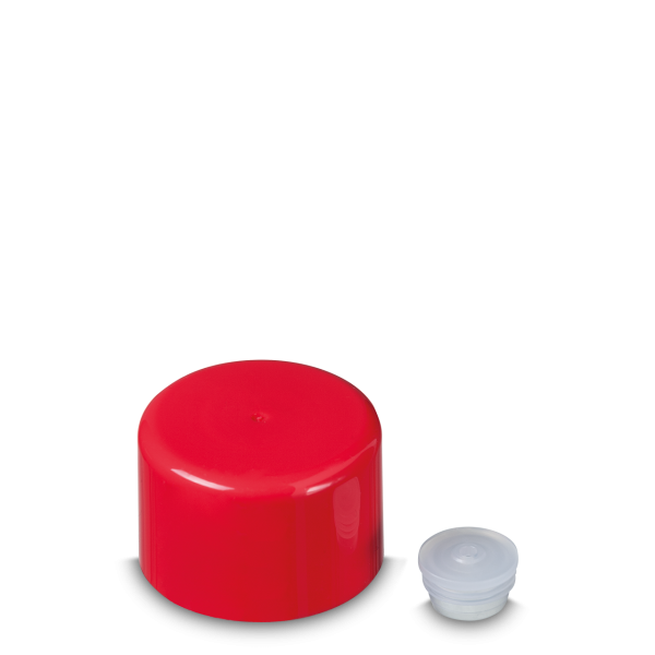 Double wall closure - red - PP - RD 22 - height 31.8mm