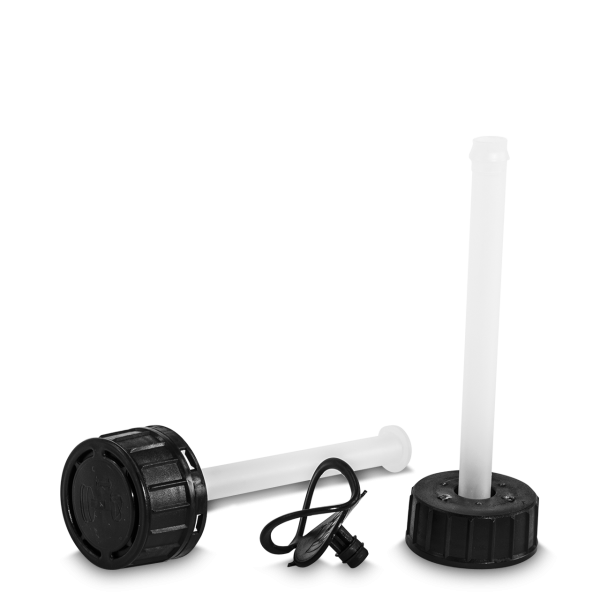 Tamper-evident closure spout - black - OV 38