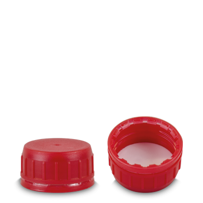 Tamper-evident cap oil - red - OV 38 thread