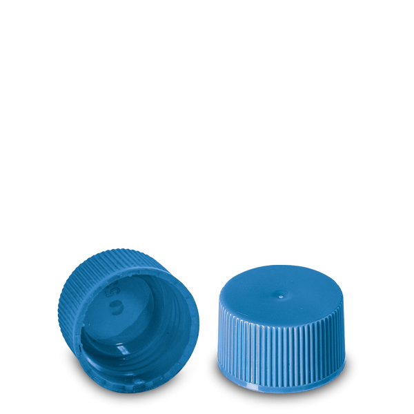 Screw cap PP light blue RD 25