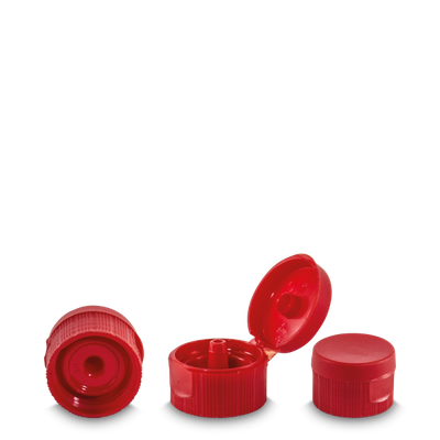 Folding hinge closure PP red