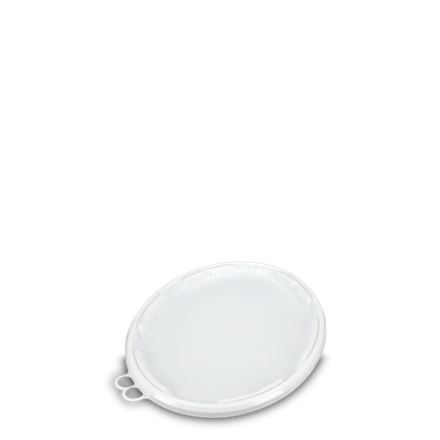 Lid for 18 litre bucket - PP - white - round